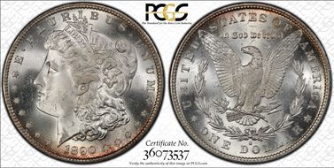 1890-S $1 MS65