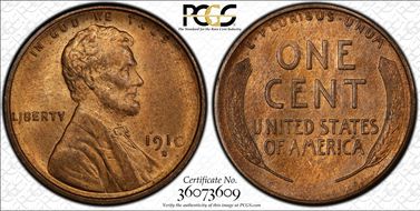 1910-S 1C MS66RB