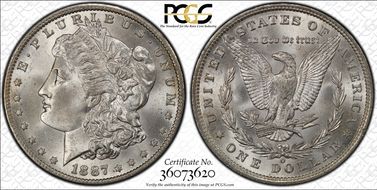 1887-O $1 MS65+