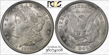 1921 $1 Morgan MS66+