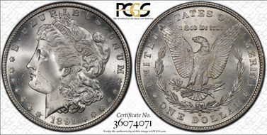 1891-S $1 MS66