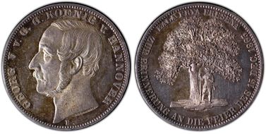 1865-B Thaler KM-243 Oath MS62