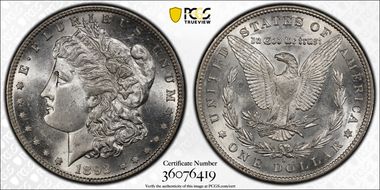 1892-S $1 MS62