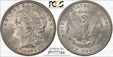 1886-O $1 MS64