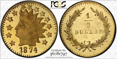 1874 G50C BG-1071 MS66PL