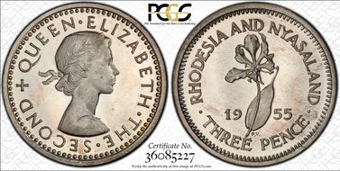 1955 3D Silver PR66DCAM