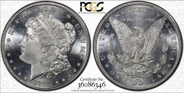 1880-S $1 MS65
