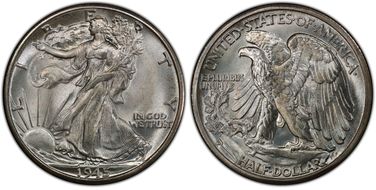 1945-D 50C MS66+