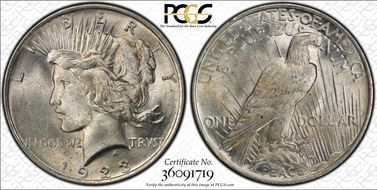 1923 $1 MS63