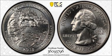 2018-S 25C Apostle Islands NP MS67