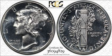 1939 10C PR67+