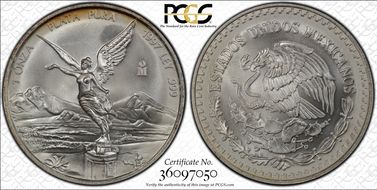 1997-Mo Onza Libertad Ag MS67