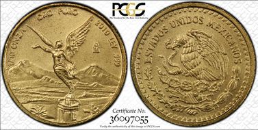 2010-Mo 1/10 oz Libertad Au MS69