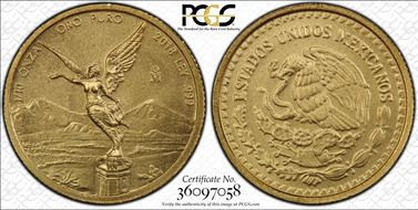 2018-Mo 1/10 oz Libertad Gold MS70