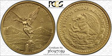2018-Mo 1/10 oz Libertad Gold MS70