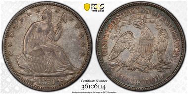 1874 50C WB-102 Large Arrows AU50