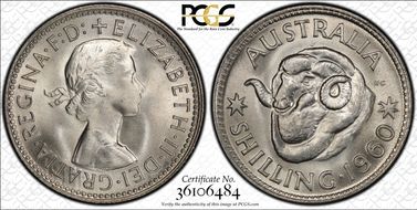 1960(m) Shil KM-59  Ag MS65