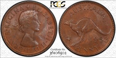 1953 A. (p) 1D MS63BN