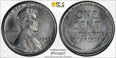 1943-D 1C MS68