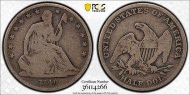 1840 (O) 50C Medium Letters G6