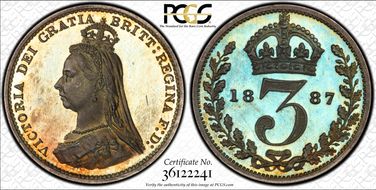 1887 3D S-3931 Jubilee Head PR66CAM