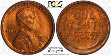 1916-D 1C MS64RD