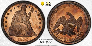 1850 $1 PR62