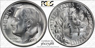 1952-S/S 10C RPM, FS-501 MS65