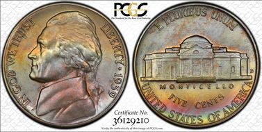1939-D 5C Reverse of 1940 MS65