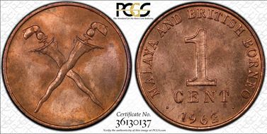 1962 1C MS64RD