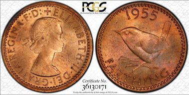 1955 1/4D S-4159 MS64RD