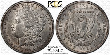 1896-O $1 AU55