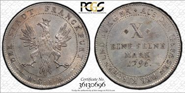 1796-HGBH Thaler KM-288 D-2229 MS62