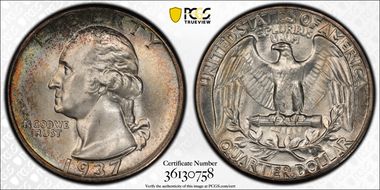 1937 25C MS67