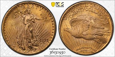 1922 $20 MS64