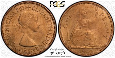 1953 1D S-4154 MS65RD