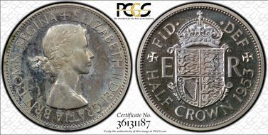 1953 1/2 Cr S-4137 PR64CAM