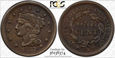 1857 1C N-1, Large Date N1BN