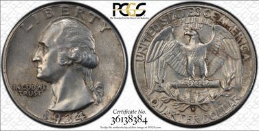 1934-D 25C Small D FS-501 Hvy Motto N1