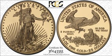 2015-W $25 Gold Eagle PR69DCAM