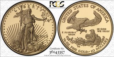 2015-W $10 Gold Eagle PR70DCAM