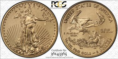 2013 $5 Gold Eagle MS69