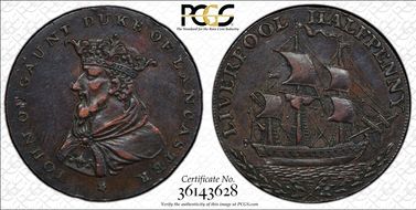 (c.1790) Tk 1/2D DH-114 Lancashire, Liverpool AU53BN