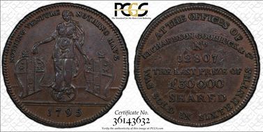 1795 Tk 1/2D DH-467 Middlesex Richardson's AU53BN