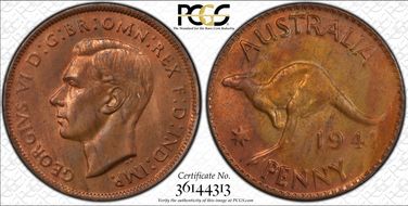 1941 Y. (p) 1D MS63RB