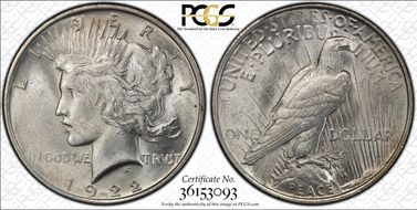 1922 $1 MS60