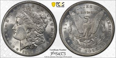 1892 $1 MS65+