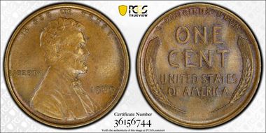 1909 1C Lincoln MS64BN