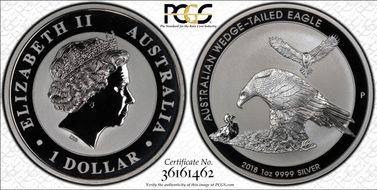 2018-P $1 Wedge-Tailed Eagle MS70