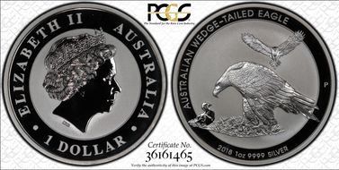 2018-P $1 Wedge-Tailed Eagle MS69